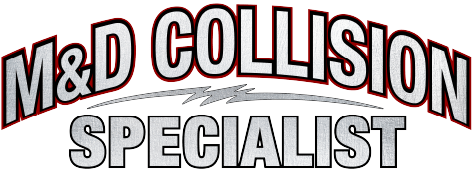 m&d collision logo